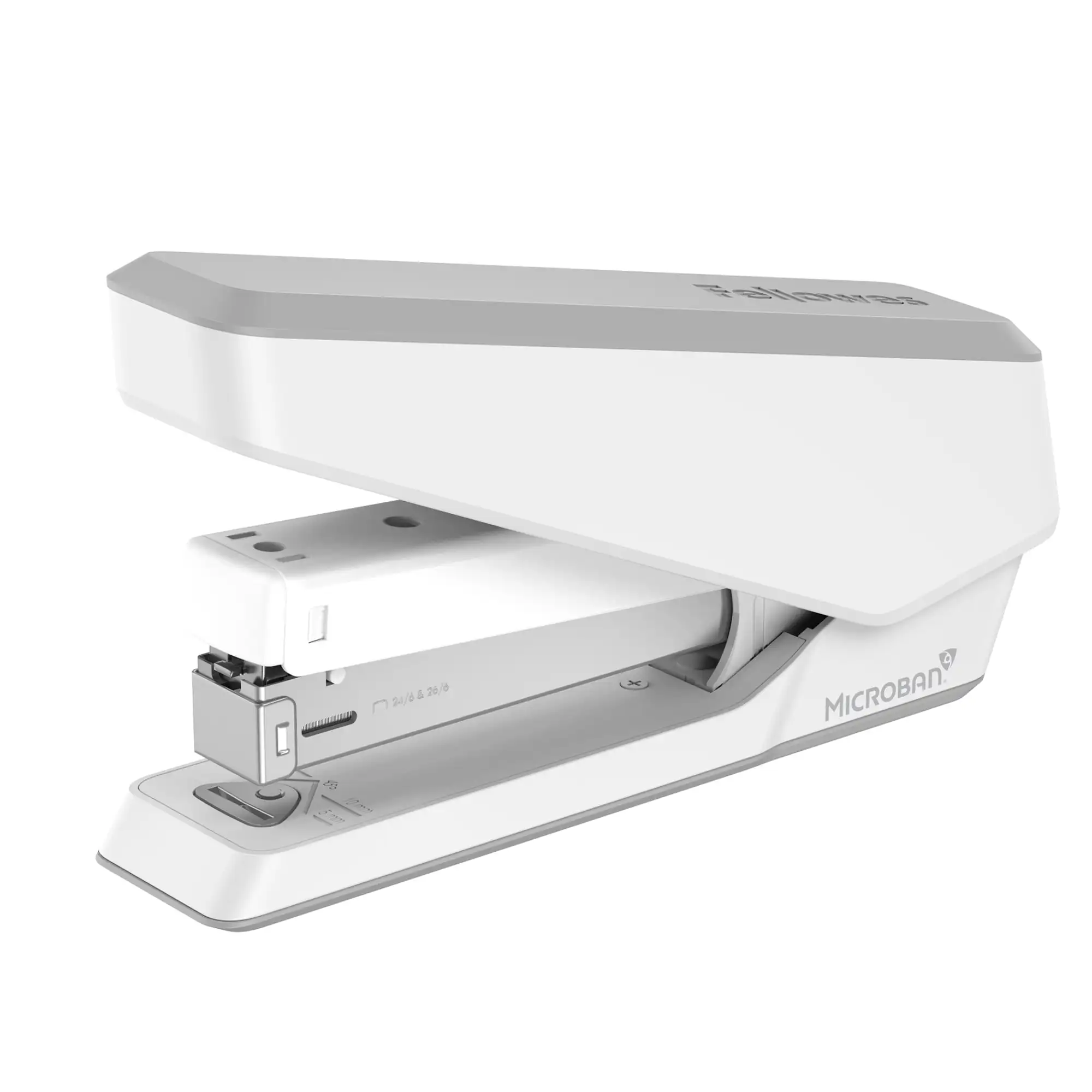 

Fellowes® LX850 Full-Strip EasyPress™ Desktop Stapler with Technology, 25-sheet Capacity, White