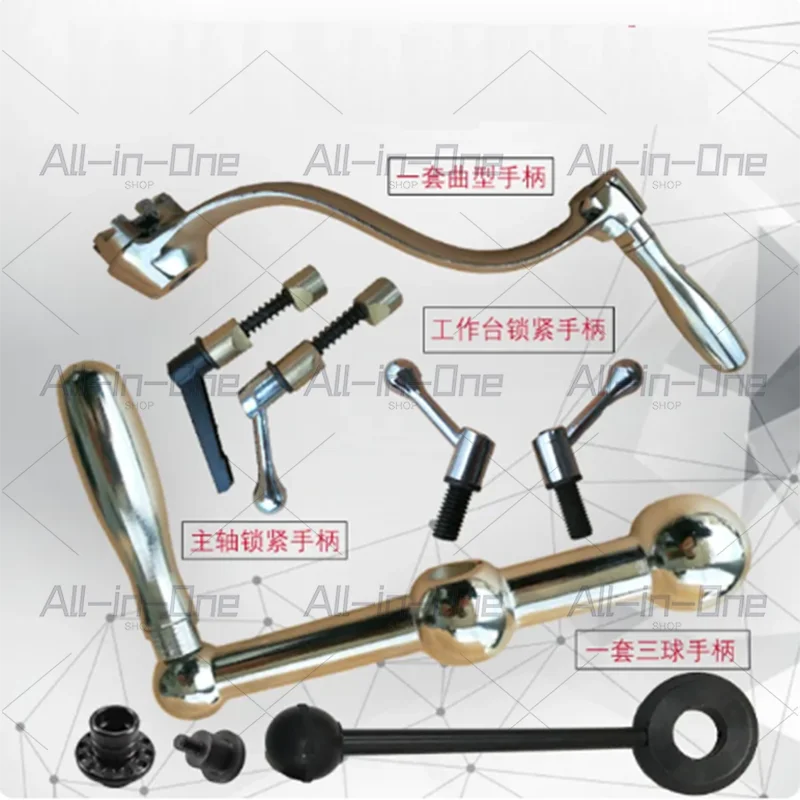 1PC Turret Milling Machine Accessories Lifting Handle D26 Three Goals Hand Crank Olives Workbench Lifting Crank Handle