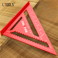 7/12 Inch Thickened 45/90 Degree Angle Ruler Aluminum Alloy Woodworking Triangle Ruler High Precision Carpentry measuring Tools