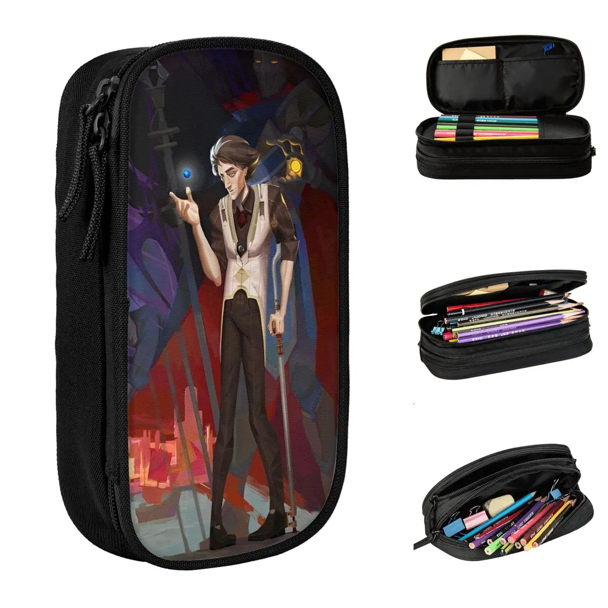 Viktor Arcane Viktor Pencil Case Cute Pen Box Bag Student Large Storage Students School Gift Pencilcases