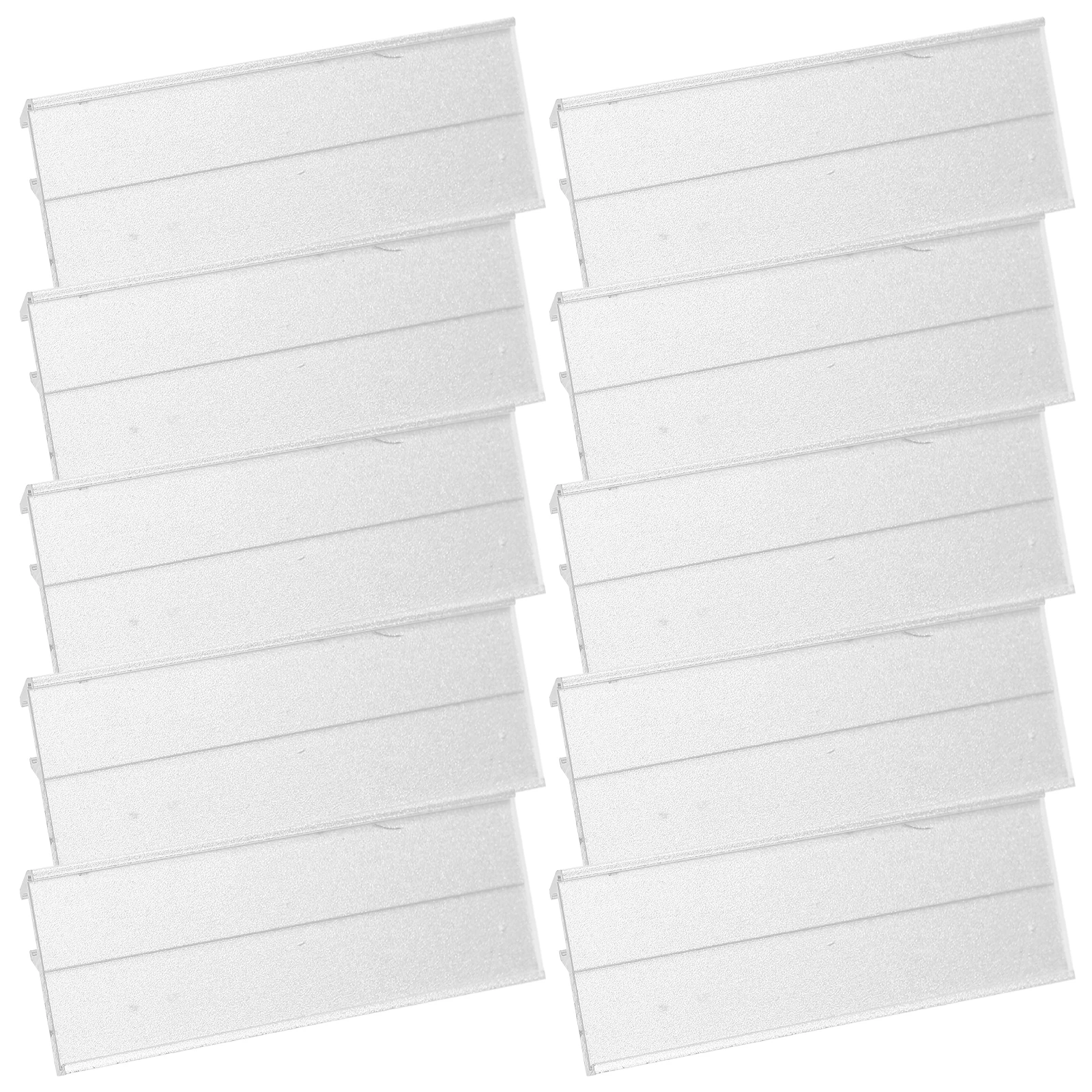 

10 Pcs Aluminum Alloy Name Tags Badges Holders Identity Blank Pin for Office Hotel Event Work Secure Nameplate Tag