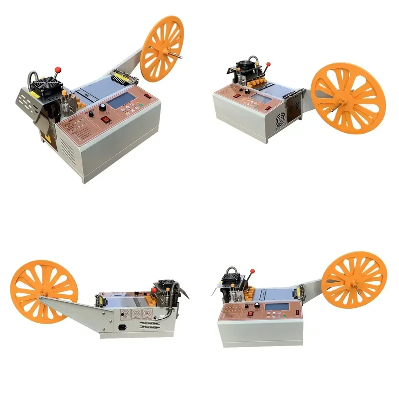 Desktop fully automatic rope and cotton thread zipper hot and cold rolled to plate cutting machine with stepper motor