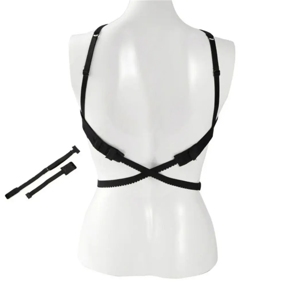 Adaptador de correa de sujetador de tela aniti-slip, accesorios de lencería para mujer, correa de sujetador de espalda baja, ropa interior, vestido de espalda baja