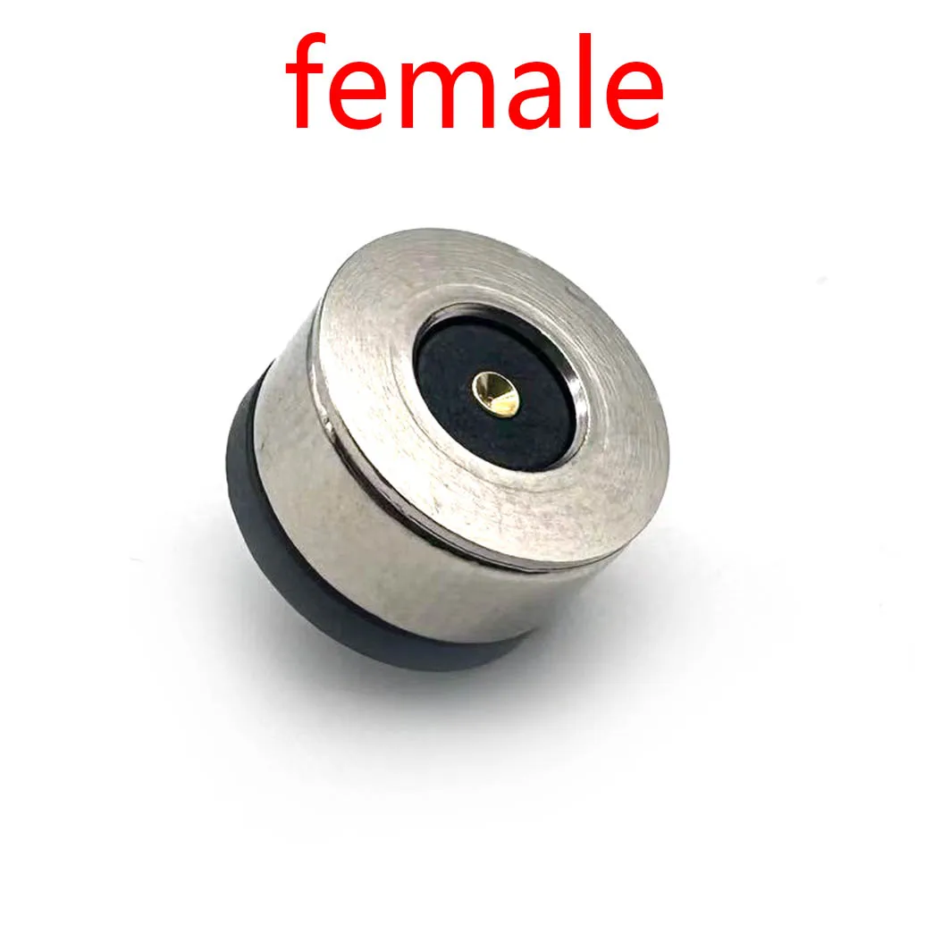 1sets Strong Magnetic Pogo Pin Connector PogoPin 2 Pole Male Female Probe DC Power Charge 10x10mm Magn