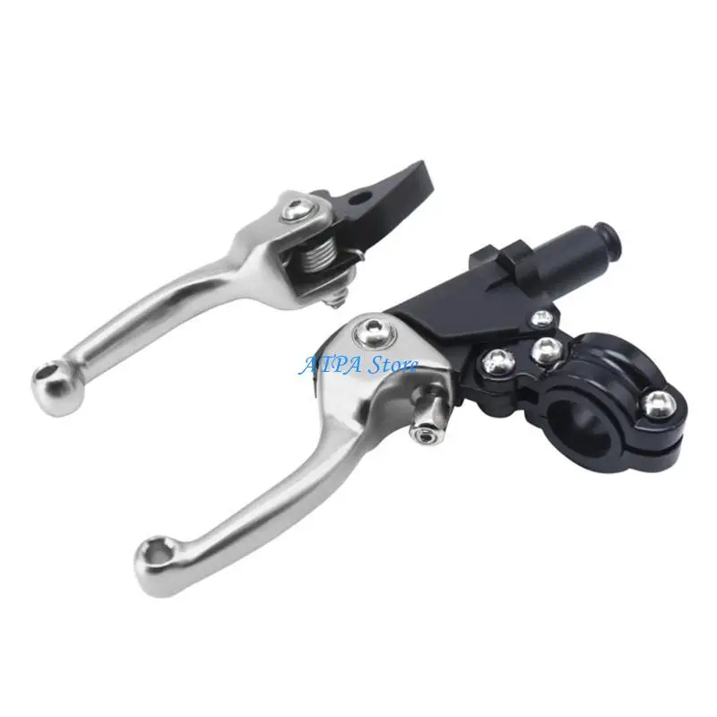 

U13C Universals Motorcycle Black Left Clutch Brake Handle Lever Perch for Scooters ATVs Modification Accessory