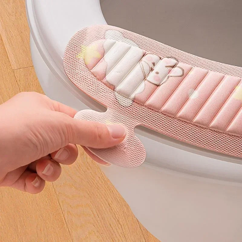 Home Toilet Mat Seat Cushion Paste Type Four Seasons Universal Potty Mat Cartoon Cute Toilet Cover Bathroom accesorios baño