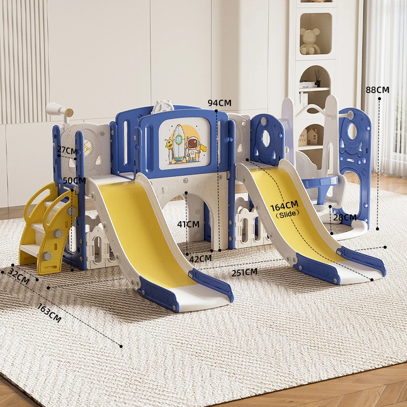 Baby-Indoor-Spielplatzgeräte, Rutsche für Kinder, Kleinkind-Schaukel- und Rutschenset, Kinderrutsche mit Klettergerüst, Outdoor-Spielsets für Kinder