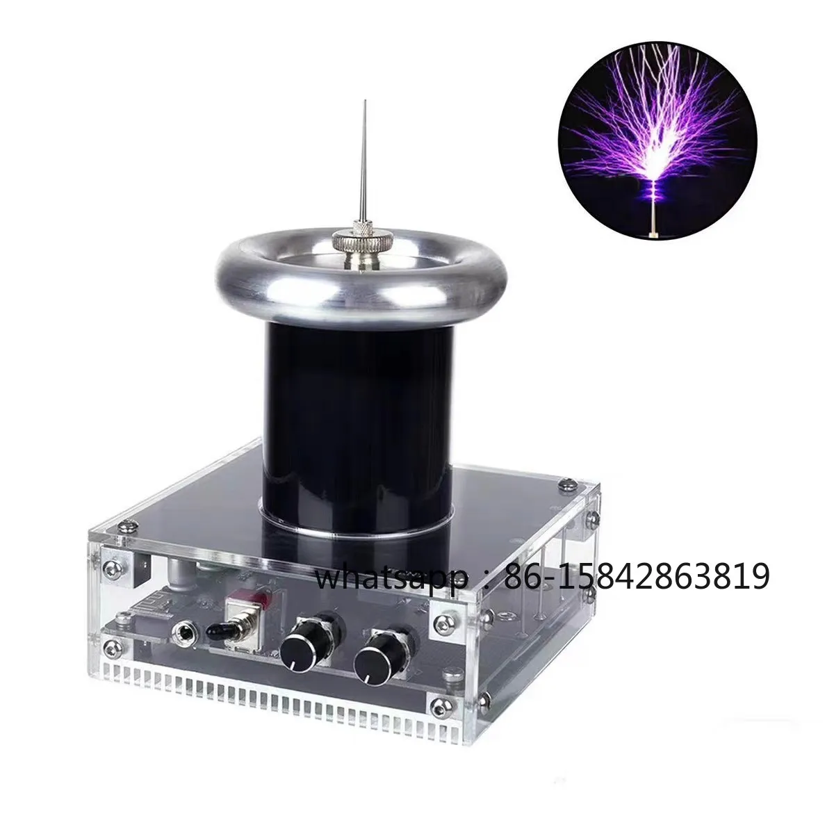 tesla-coil-induction-arc-music-tesla-can-touch-the-palm-diy-lightning-experimental-science-and-education-props