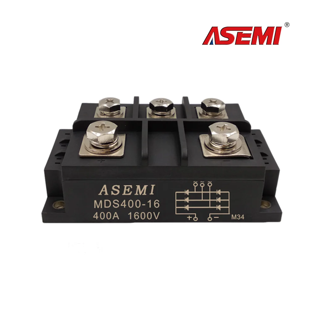 MDS400-16 M34 Diode Module 400A 1600V ASEMI Brand New Three-phase Rectifier Module