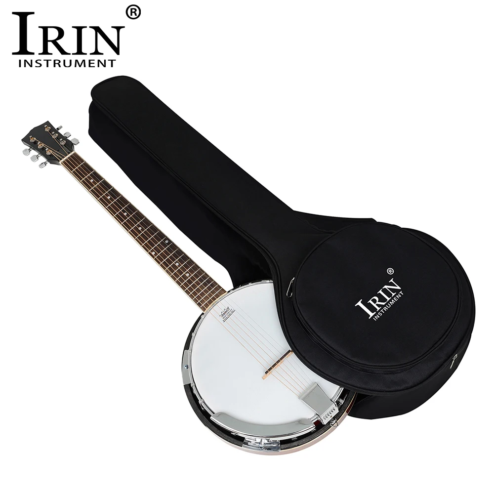 IRIN 5 String Banjo Case Carrying Bag Black Waterproof Oxford Backpack Portable Banjo Handbag String Instrument Accessories