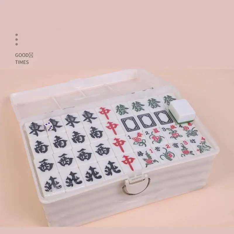 

Mahjong Tiles, Medium Size, Large Size, First Grade, Sichuan Guangdong Mahjong, Home Hand Crafted Crystal Jade Mahjong