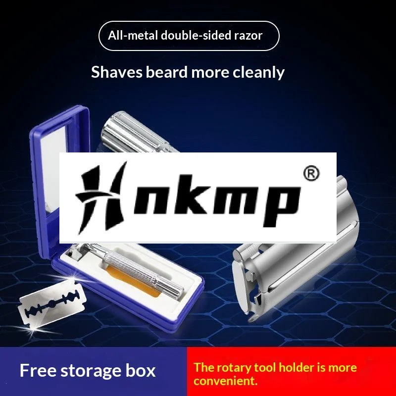 Unisex Double Edge Safety Razor Set Professional Barber Styling Accessories With Delicate Box Holder Blade Included
