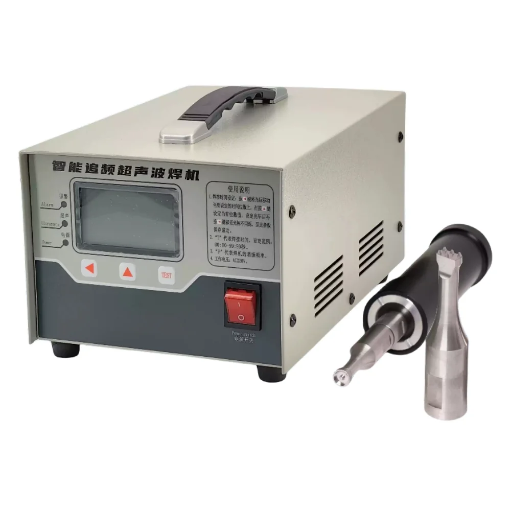 Ultrasonic Plastic Fabric Spot Welding Machine 500W Semi-Automatic Disposable Face Mask Making Machine for Non-Woven Materials