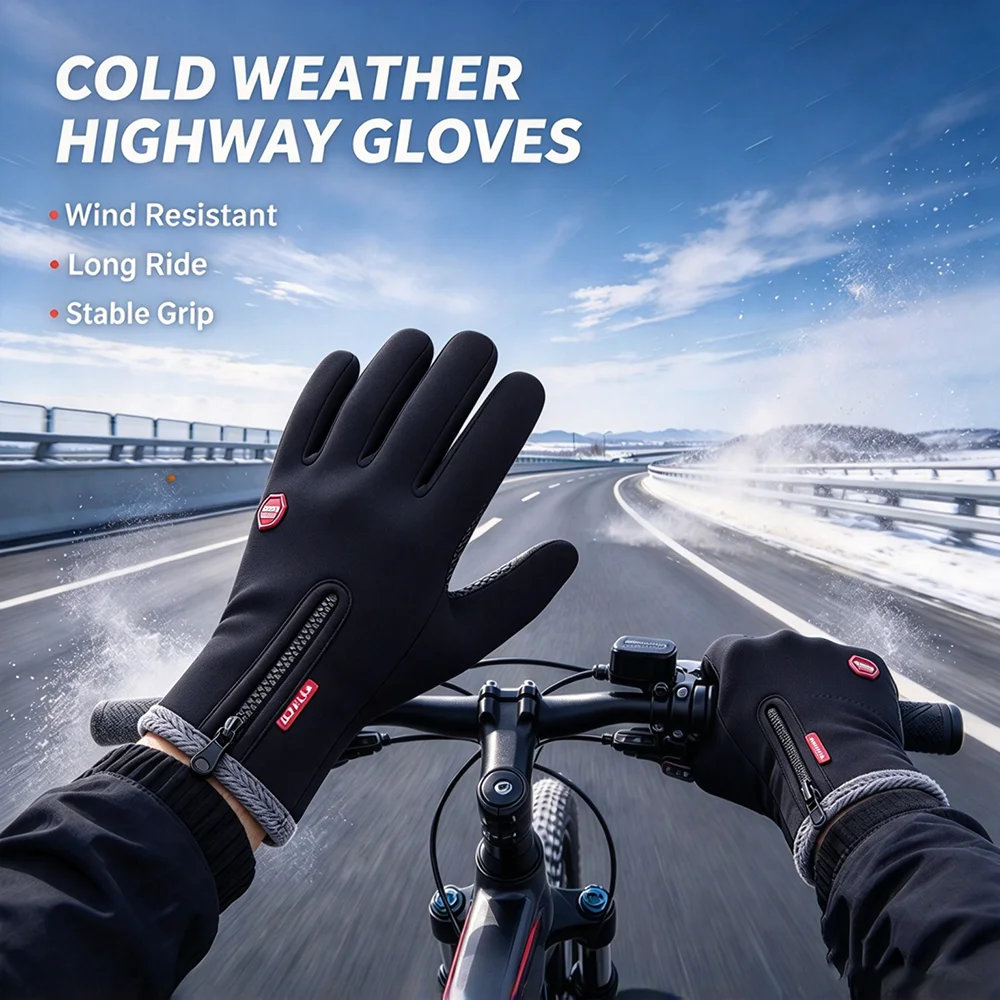 Touchscreen Winter Warm Motorcycle Riding Gloves Thermal Men Women Outdoor Sport Items Running Cycling Driving Ski Hiking Glove