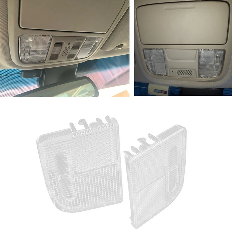 2Pcs Right Left Interior Roof Map Light Lens Reading Lamp 34401-SDA-A21 34402-SDA-A21 for Honda TSX Accord Civic CRV