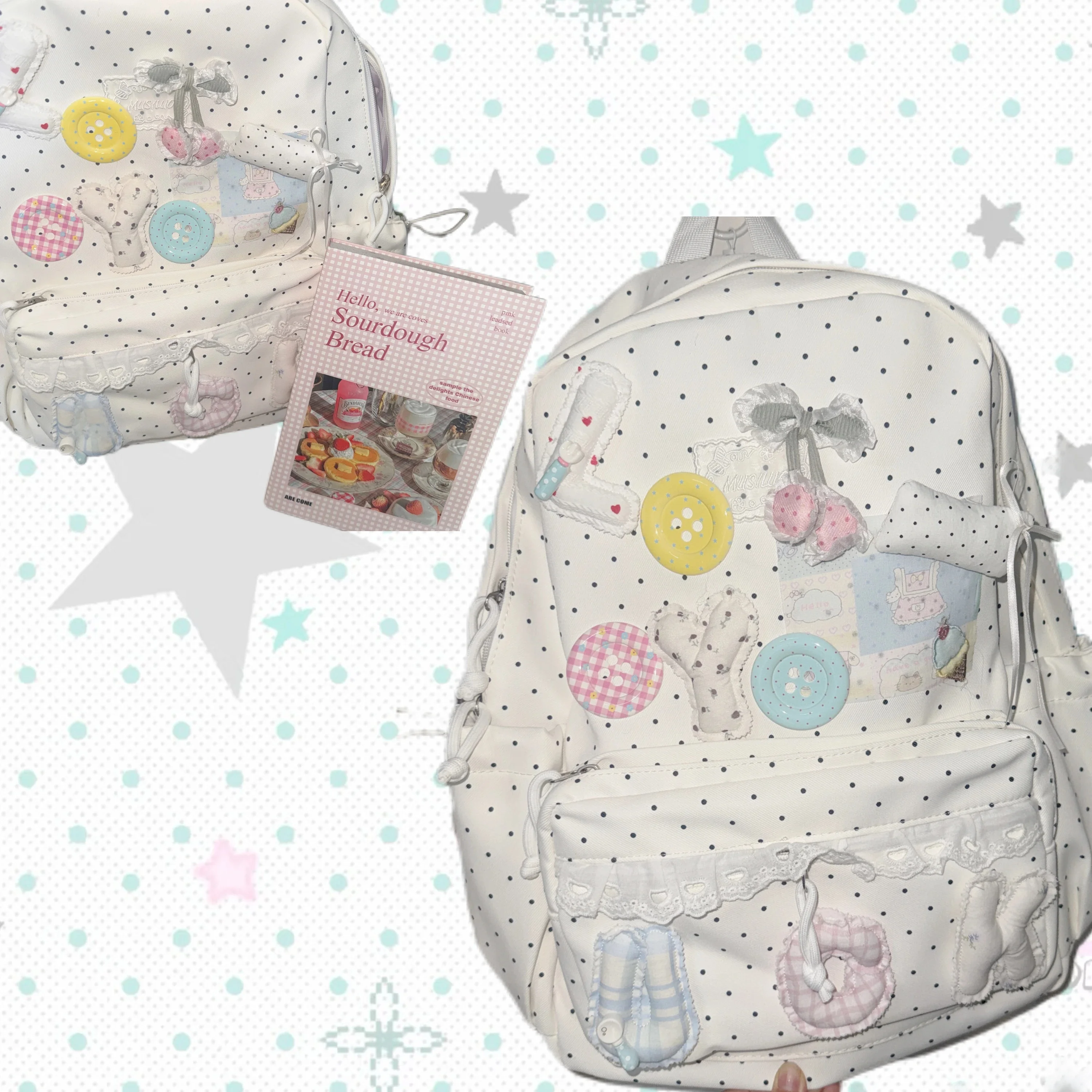 korean-style-large-capacity-polka-dot-lace-y2k-sweet-girl-school-bag-commuter-double-shoulder-backpack-for-youth-daily-use