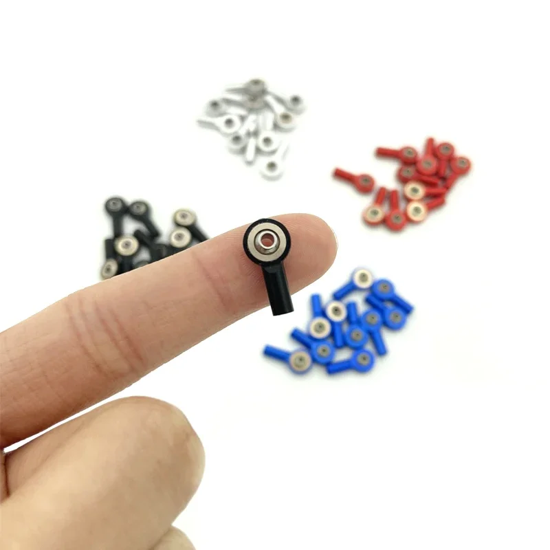 Embouts de biellette de direction en métal M2, 10 pièces |   Boucle à rotule à joint universel pour bateaux RC |   Mini bielles de bielle de direction