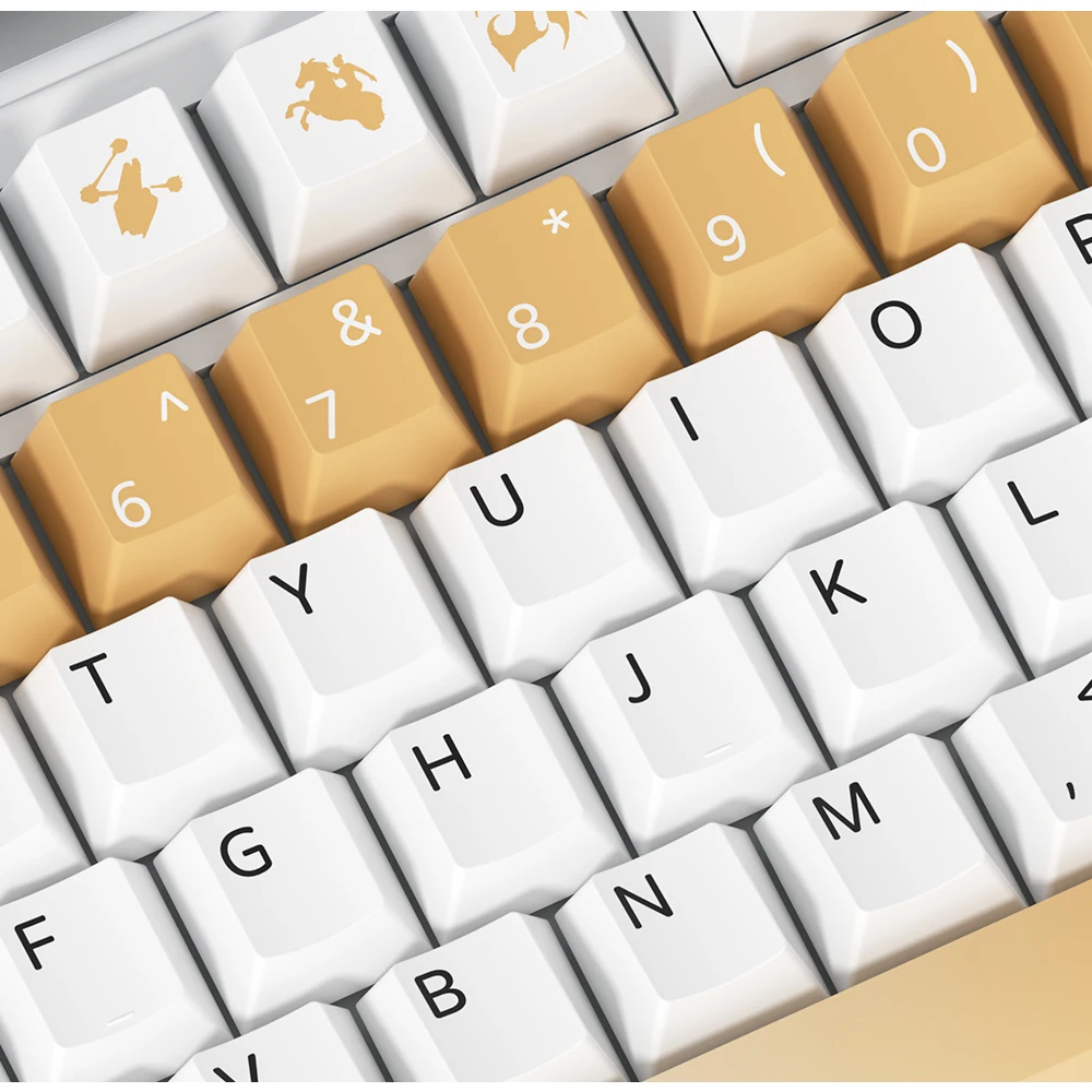 حيث يلتقي الرياح الفنون الغامضة Keycap مجموعة مخصصة الكرز الشخصي PBT 138 مفاتيح الطراز القديم Keycap ملحقات لوحة المفاتيح الميكانيكية #4