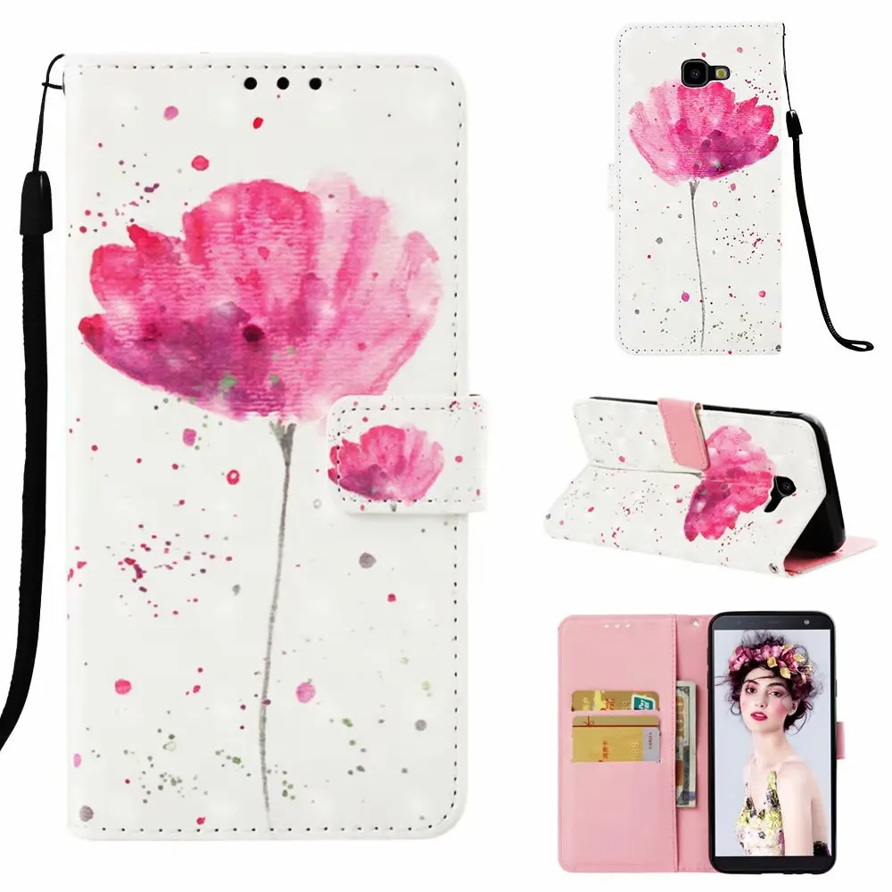 เคสพลิกภาพวาด 3 มิติ สำหรับ Infinix Hot 12i 12 Play 11 10T 10i 10 Lite 9 8 ป้องกัน RFID หนัง 3 ช่องใส่บัตร สายคล้องมือ ปกหนังสือ