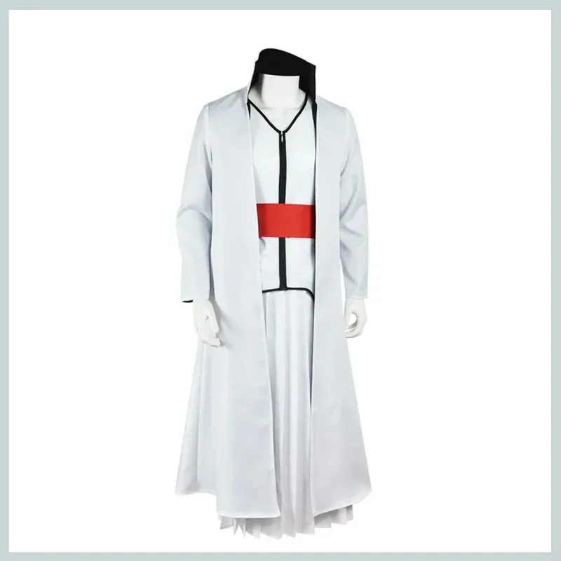 

COSda@Anime Bleach Shinigami Aizen Sousuke Cosplay Costume Gotei 13 Captain Japanese White Kendo Uniform Wig Man Carnival Party