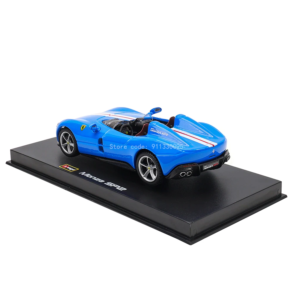 Bburago 1:43 Scale Ferrari Monza SP2 DAYTONA SP3 white Alloy Luxury Vehicle Diecast Cars Model Toy Collection Gift