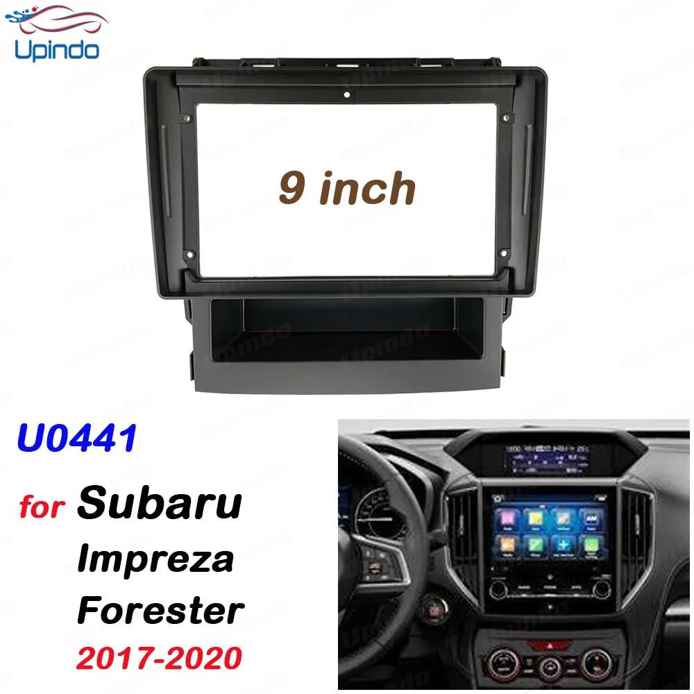 

Android 2 Din 9-дюймовая автомобильная стерео панель, рамка для GPS DVD для Subaru Impreza Forester 2017-2020, комплект крепления на приборную панель
