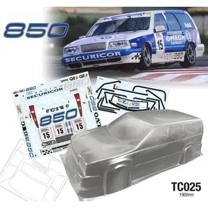 TC050 1/10 Volvo 850 BTCC Clear Body Shell, 190mm width,258mm wheelbase RC  Drift Tamiya TT-01 TT-02 - AliExpress