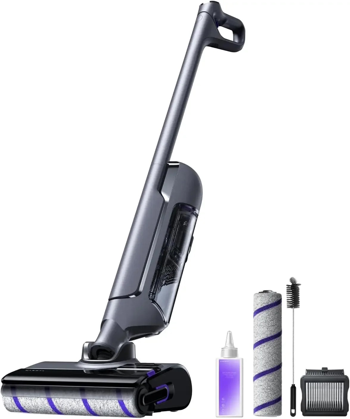 Cordless Vacuum Mop with Self-Cleaning, Wet Dry Vacuum Cleaner for Hard Floors, Ideal for Families with Kids and Pets