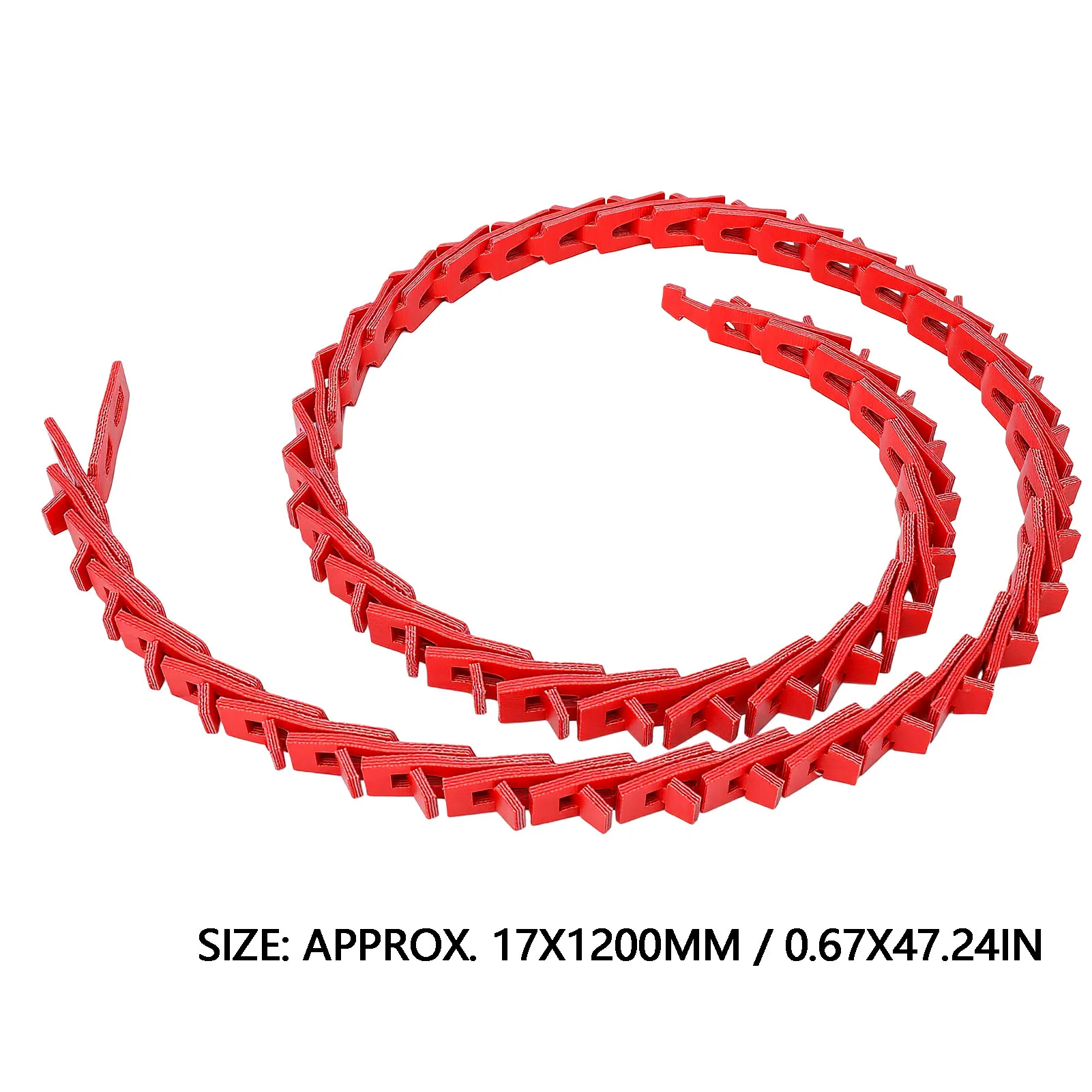 Adjustable Link V Belt Power Twist V Belt 17x1200mm Type B Adjustable Link V Belt for Lathes Table Saws Woodworking Tools Red