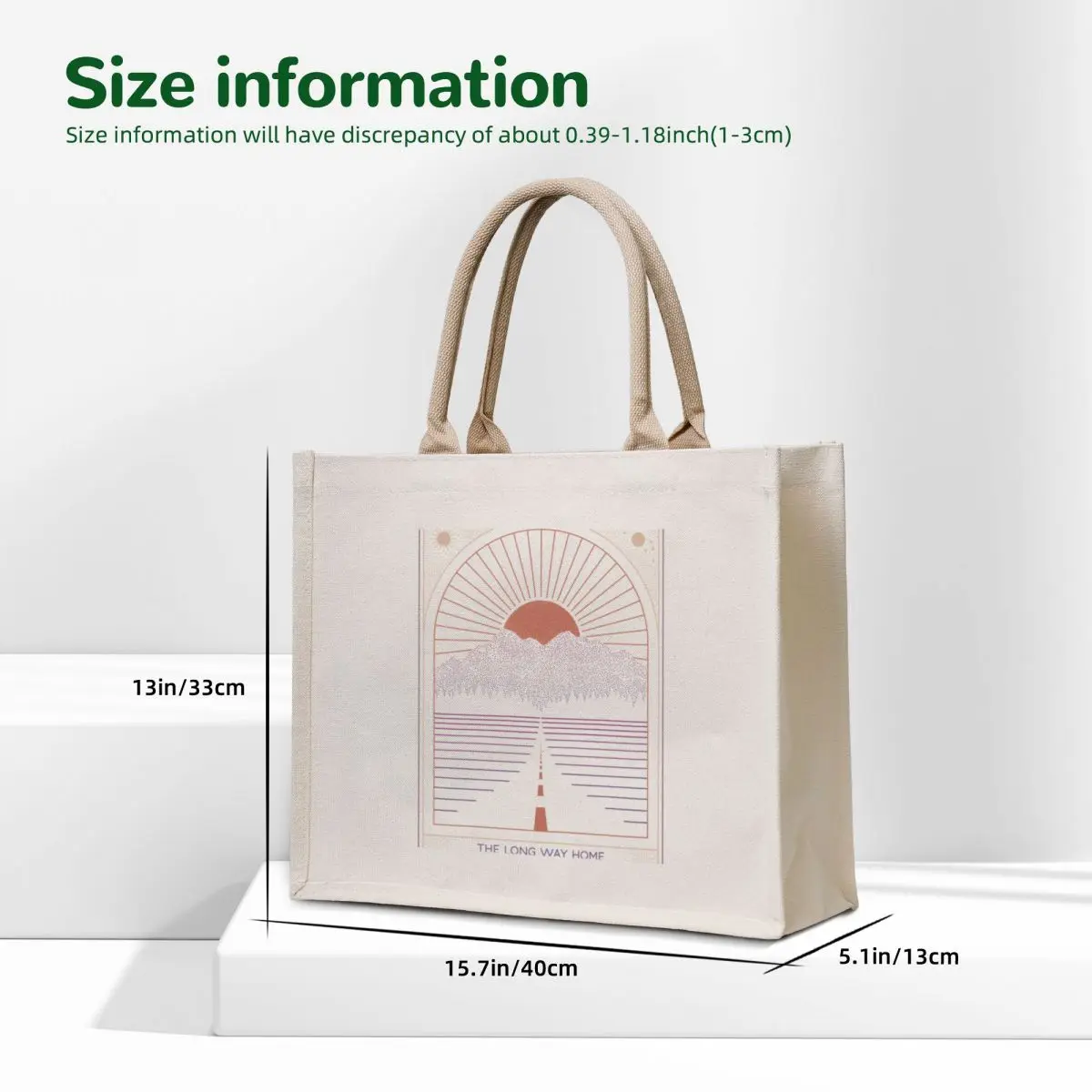 The Long Way Home Tote Bag Fabric bag eco bag folding for beach