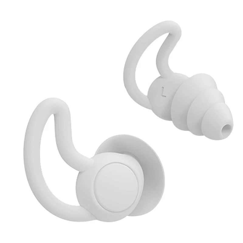 Soundproof Earplugs Three Layer Silicone Earplugs Waterproof Swimming Ear Plugs Sleep Noise Reduction Comfortable