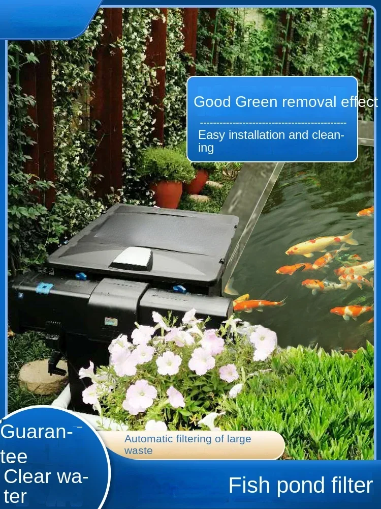 Water Circulation System Outdoor Koi Fish Pond Semi-automatic Ecological Water Purification Box