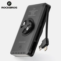 ROCKBROS-luz para bicicleta RL-S1, 5000mAh de capacidad, faro de seguridad para bicicleta, pantalla Digital, luz delantera y trasera, linterna IPX6