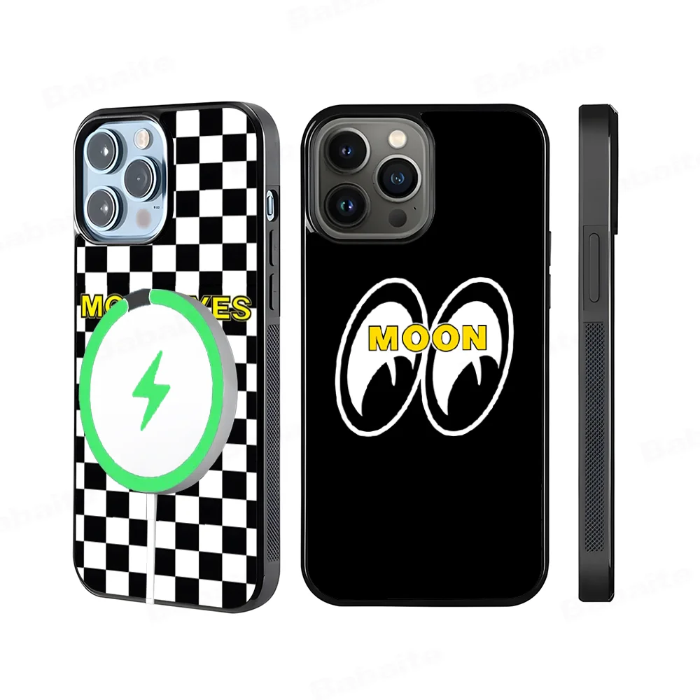 

Mooneyes Print Phone Case Magnetic Case For IPhone 16 14 13 12 11 15 Pro Max Plus For Magsafe Wireless Charge Cover