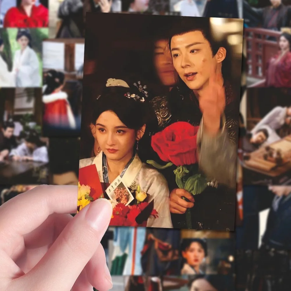 

60 шт./компл. наклейки Liu Yuning Song Zuer TV PRISONER OF BEAUTY, драматические стержни, материалы для ручного счета, чашка, телефон, наклейка «сделай сам»