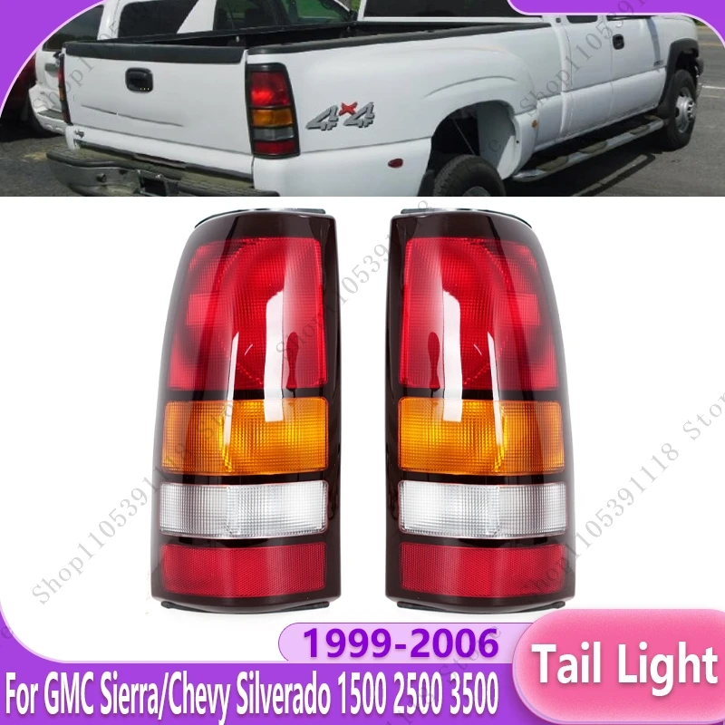 Car Tail Light Rear Turn Signal Light Brake Reversing Lamp For Chevrolet Silverado GMC Sierra 3500 1500 HD 2500 HD 1999-2006