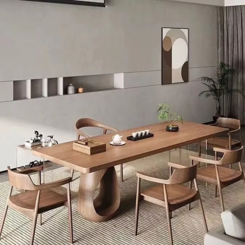 

Restaurant cutlery new design Rectangle wood top acrylic leg dining table set with chair