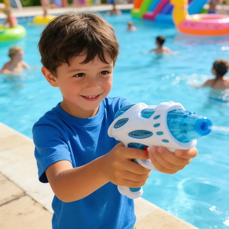 Pistola de Agua de Juguete para Niños, Juguete Acuático para Jugar al Aire Libre, Pistola de Agua para Piscina de Verano, Pistola de Agua de Tipo Presión