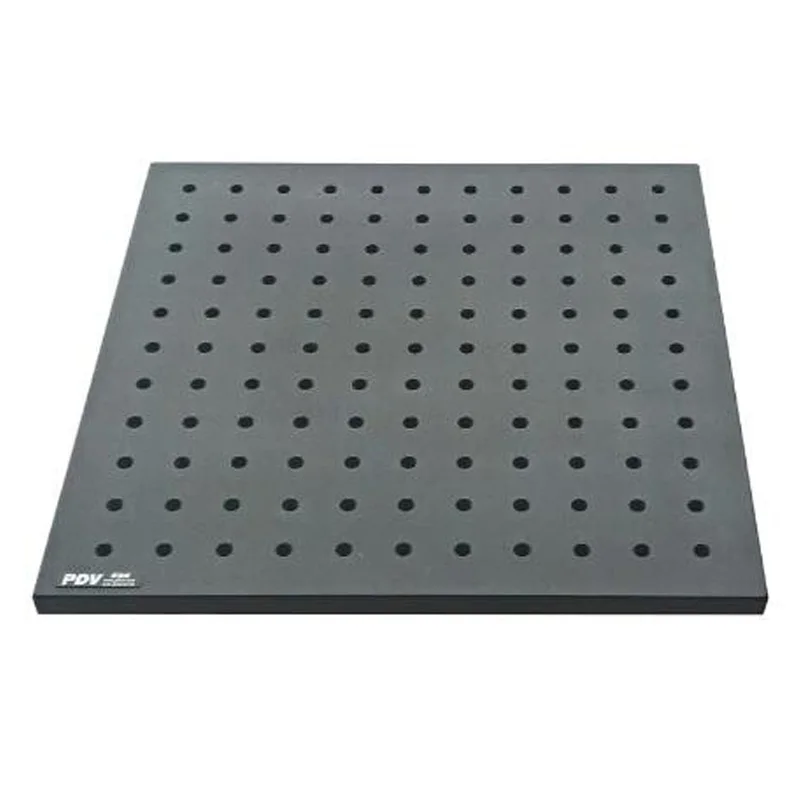 

PT-02PB high-precision optical flat plate, optical test plate, black/white anodized aluminum, M6 threaded mounting hole.