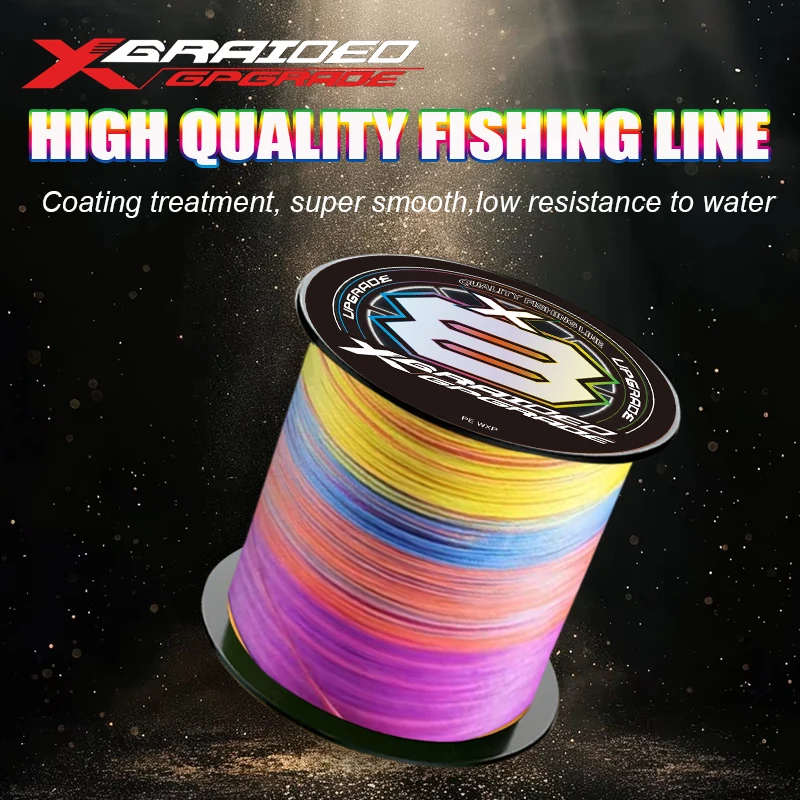 Línea de pesca trenzada japonesa ygk g-soul pe 300/500/1000M X8 PE, súper resistente, multifilamento, para pesca en el mar, carpa y trucha