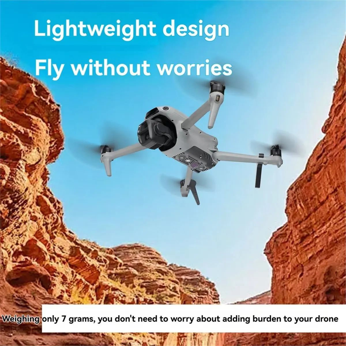 Punctual- For DJI Mini 5 Pro Landing Gear Leg Foldable Extended Kit Folding Height Enhancement Kickstand Drone Accessories