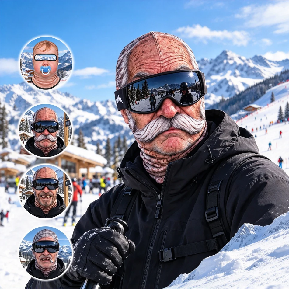 Winter Summer Cycling Headgear Breathable Outdoor Sports Ski 3D Wacky Funny Fun And Realistic  Headgear Warm Mask In Stock Gifts