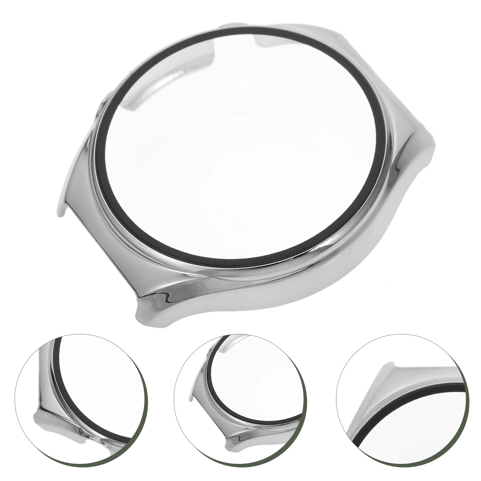 

Watch Case Protective Cover Screen Protector Tpu Compatible with Intelligent Silver