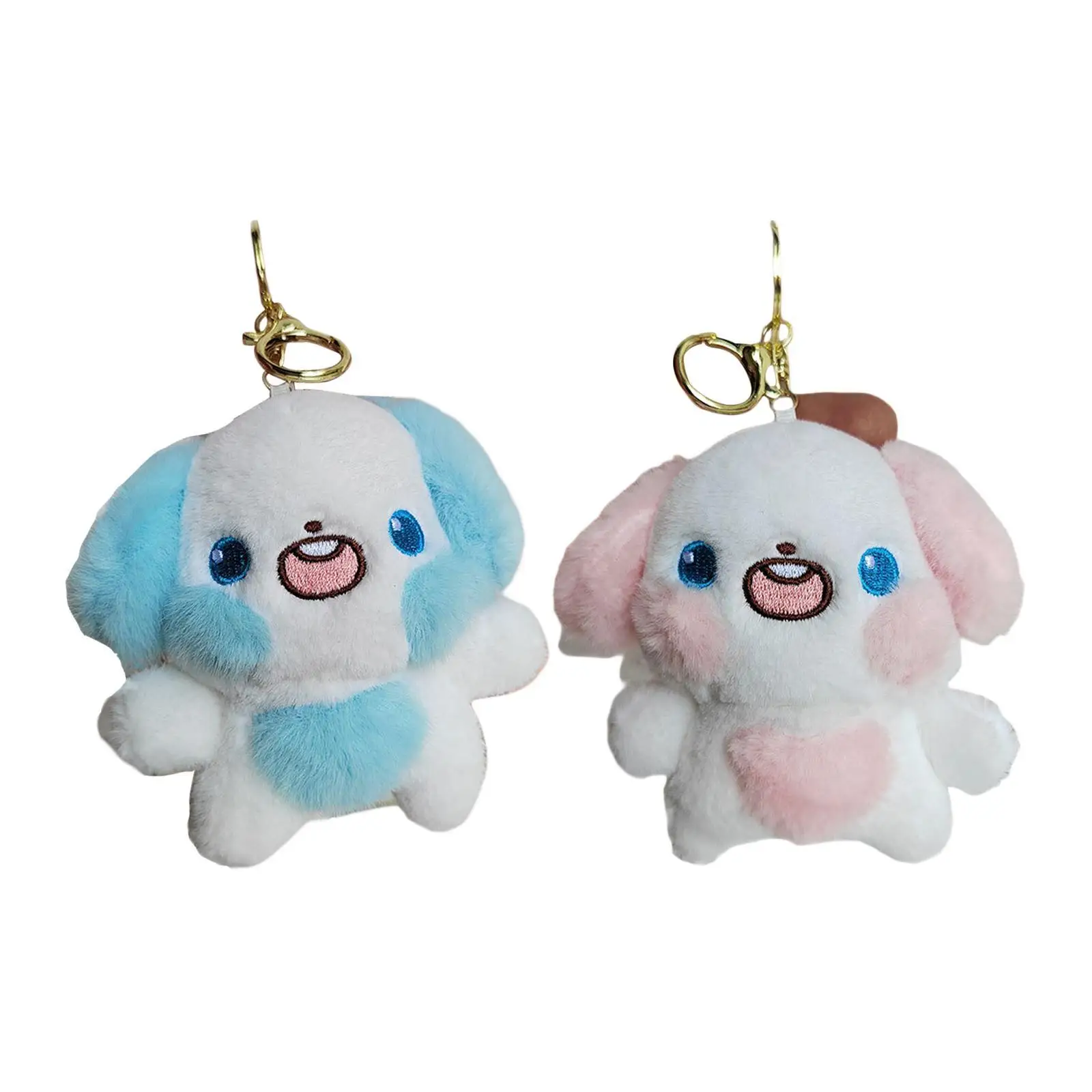 Porte-clés en peluche pour sac à main, joli porte-clés en peluche, chien de dessin animé, sac à main décoratif, faveur de fête pour femmes et filles