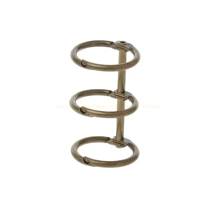 

DIY Metal Clip 3 Holes Ring for Notebook Loose Leaf Diary Photo Album Binding