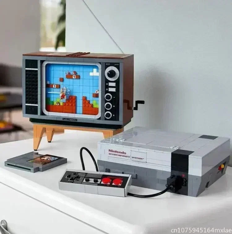 

Конструктор Super NES TV Game Console (2651 деталь), модель MOC, модульные строительные блоки 71374 63300, фигурки, развивающая игрушка для детей