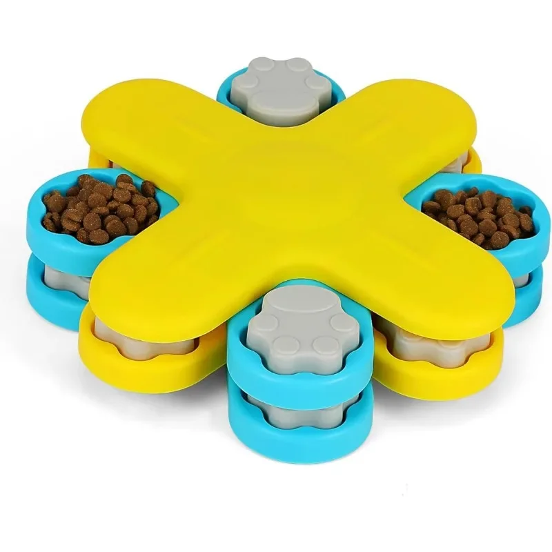 Dog Intellectual Stimulation Toy Dog Puzzle Feeder Dispenser Game Suitable for IQ Training of Large and Small Dogs