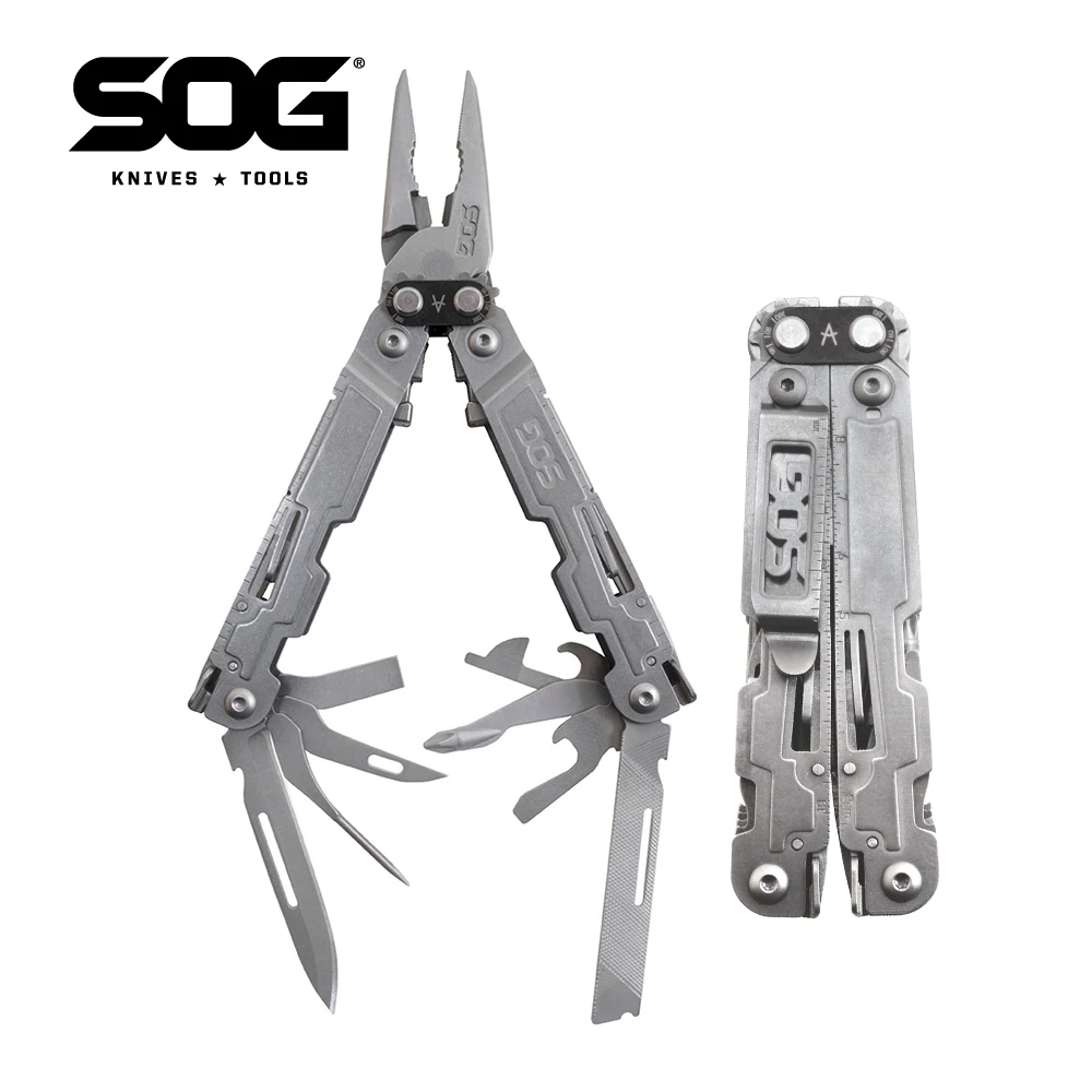 SOG 18 in 1 PowerAccess Multi-Tool Folding Pliers Portable EDC Multifunctional Tools Outdoor Camping Survival Equipment PA1001CP