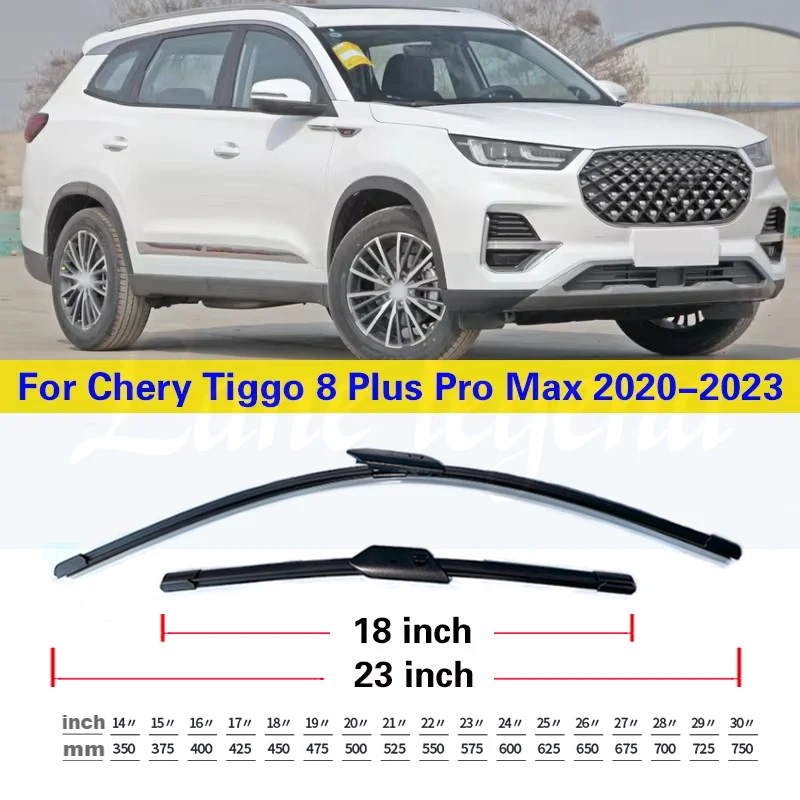 Car Front Rear Window Wiper Blades For Chery Tiggo 8 Plus Pro Max 2020 2021 2022 2023 Car Accessories Silicone 23\