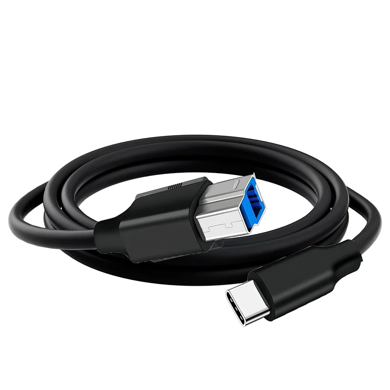 

1m USB 3.0 Type-C to Type-B Printer Cable, Thunderbolt 4 Compatible, for Laptop, Phones, Docking Stations, External Hard Drives
